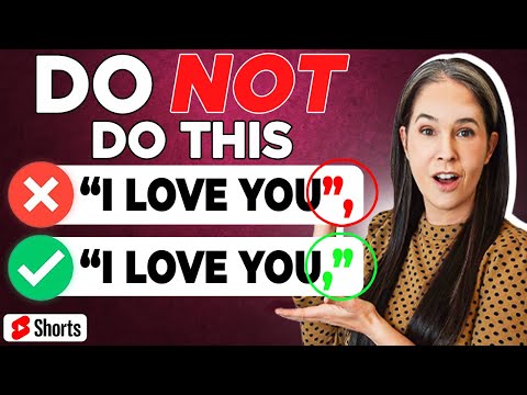 Grammar Mistakes ❌ Punctuation with Quotes #SHORTS