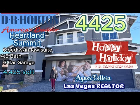DR Horton 4425 Plan in Heartland Summit #lasvegas #housetour #home