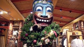 preview picture of video 'Disney's Polynesian Resort - Christmas / Holiday Decorations 2014'