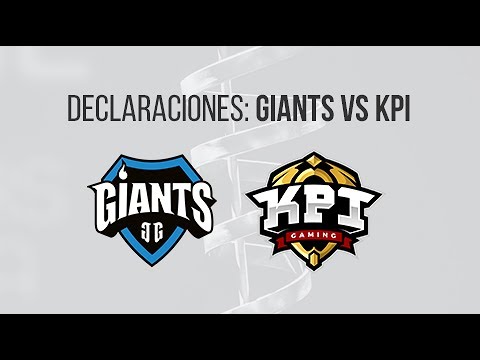 Declaraciones enfrentadas: Giants vs KPI Gaming #ESLMastersCS