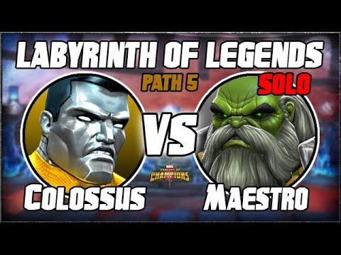 Colossus vs Maestro SOLO - Labyrinth of Legends Path 5 (Marvel Contest of Champions)