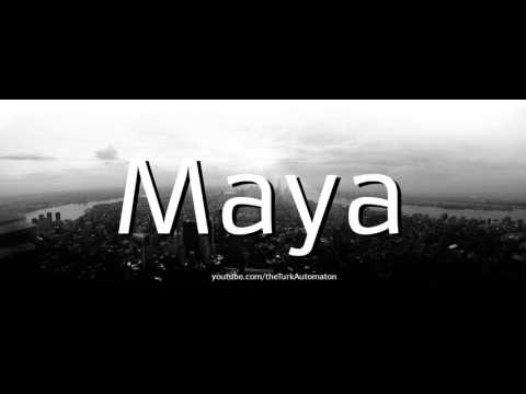 How to Pronounce Maya in German