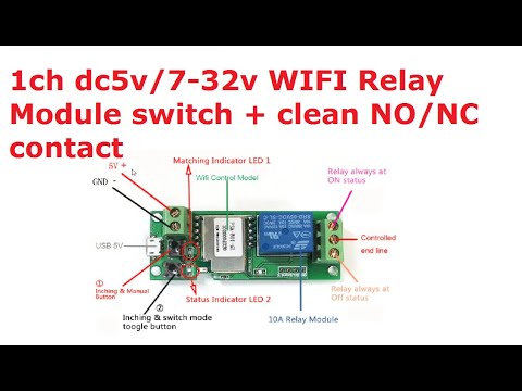 DIY Basics - 1ch dc 5v/7-32v Relay Module switch + clean NO/NC contact  eWelink - Alarms/ relays etc