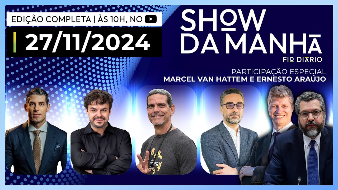 SHOW DA MANHÃ-MARCO ANTÔNIO COSTA,ADRILLES,DIDI RED PILL,ANDRÉ MARSIGLIA E ERNESTO ARAÚJO-27/11/2024