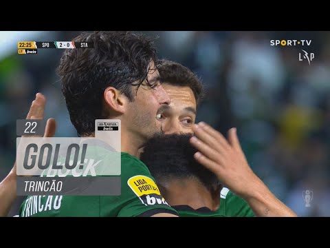 Goal | Golo Trincão: Sporting (2)-0 Santa Clara (Liga 22/23 #26)