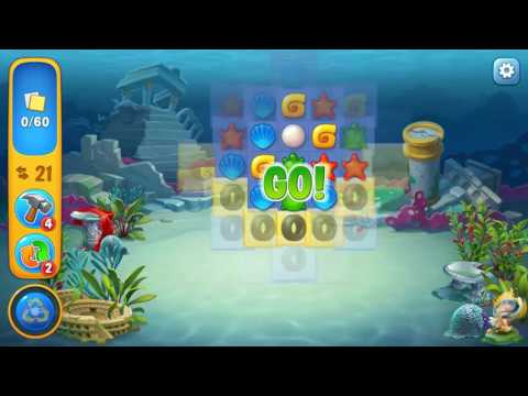 Fishdom level 107 Gameplay (iOS Android)