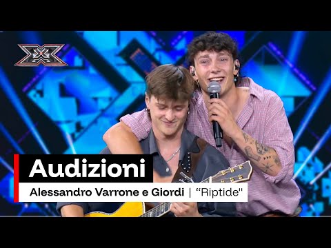 Alessando Varrone e Giordi cantano “Riptide” di Vance Joy | X Factor 2025 Audizioni 1