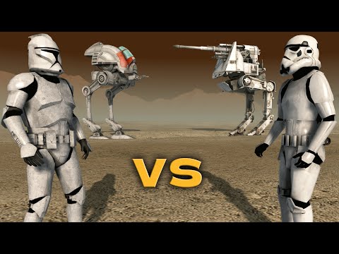 GALACTIC REPUBLIC vs GALACTIC EMPIRE - Star Wars Cinematic Battle (4K)