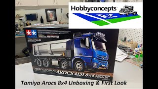 1/14 Tamiya 56366 Mercedes Arocs 4151 8x4 Tipper Truck - Unboxing & First Look