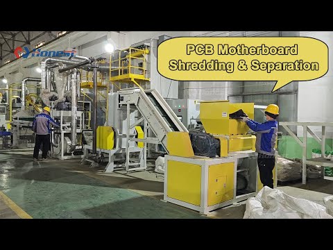 PCB Motherboard Crushing & Separation Line | Stage 2 of E-waste PCB Recycling
