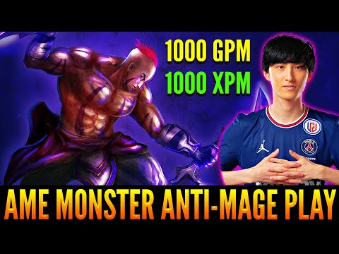 AME With Monster ANTI-MAGE Gameplay | 1000 GPM & 1000 XPM Farming Machine  [ Patch 7.32b ]  Dota 2