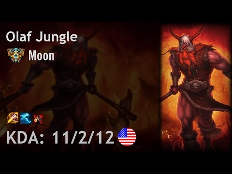 Olaf Jungle vs Lee Sin - Moon - NA Challenger Patch 6.23