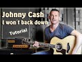 Johnny Cash - I Won´t Back Down | Guitar Tutorial deutsch
