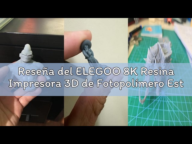 Vídeo relacionado con ELEGOO 8K Resina Impresora 3D de Fotopolímero Estándar UV 405nm Impresora 3D Resina de Curado UV Mejor para Impresora 3D Resina 8K/12K/16K, 2000G Gris Cielo