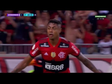 Gol de Bruno Henrique - Flamengo 1 x 0 Corinthians - Brasileirão 2021