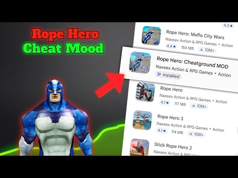 Rope Hero Cheat Mode 😱 | Unlimited Money + Super Powers 🔥 | Full Gameplay Hindi