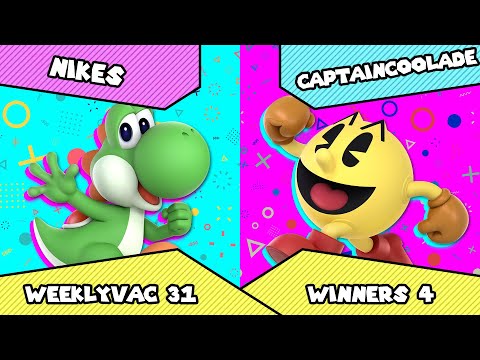 WeeklyVac 31 - SSBU - Nikes (Yoshi) vs CaptainCoolade (Pac-Man)
