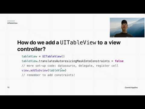 Intro to iOS Development: Lecture 4 - UITableViews
