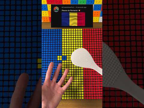 Making Romania 🇷🇴 in 100 Rubik’s Cubes!