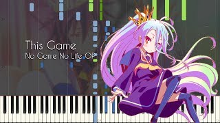 Download lagu This Game - No Game No Life OP - Piano Arrangement [Synthesia] mp3