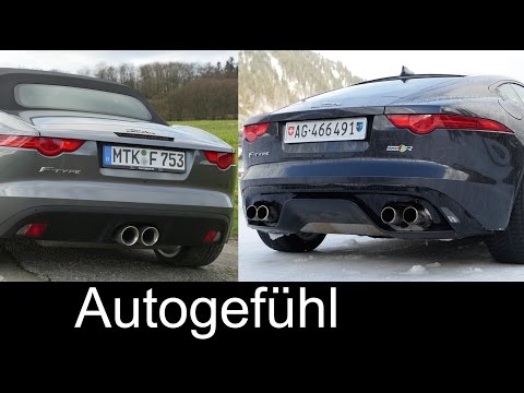 Sound & Performance Jaguar F-TYPE V6 RWD vs F-TYPE R V8 comparison