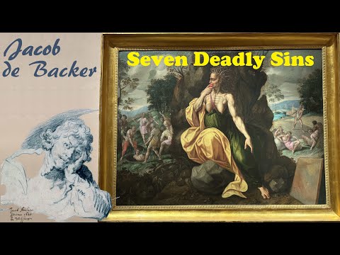 The "Seven Deadly Sins" by the Flemish Painter Jacob de Backer. Capodimonte Palace, Naples, Italy.