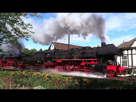 Teil 1: Harte Auspuffschläge beim Güterzug-Plandampf im Werratal