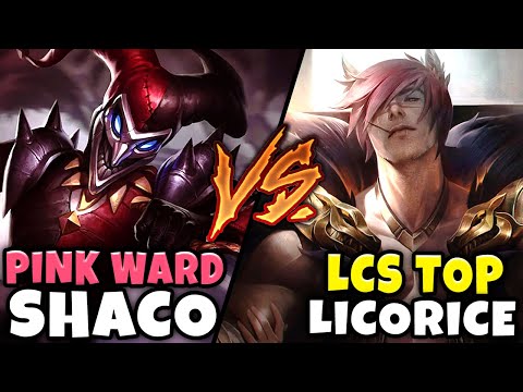 PINK WARD SHACO VS. LICORICE IN THE TOP LANE!! - Epic Matchup