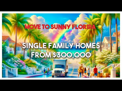 🔥 Palm Beach County Single Family Homes For Sale From Low $300,000! ☀️ Move to Sunny Florida!
