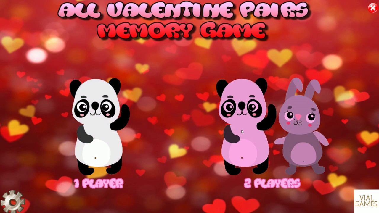 Video trailer for All Valentine Pairs Memory Game