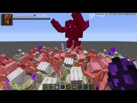 L_Ender's Cataclysm Boss and mobs vs 100 Iron Golem
