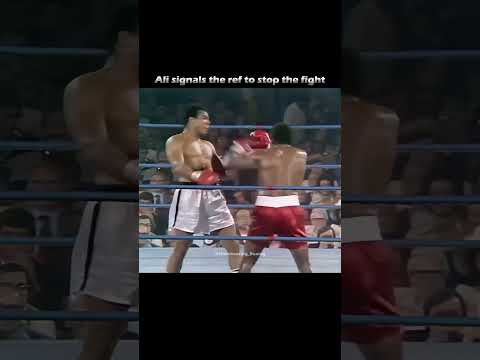 Ali signals ref to stop the fight#boxing