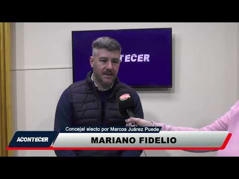 Mariano Fidelio, concejal electo por Marcos Juárez Puede