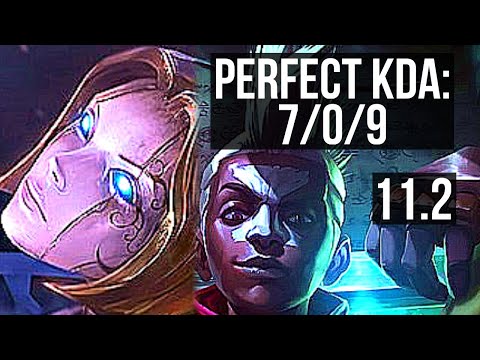 ORIANNA vs EKKO (MID) | 7/0/9, 69% winrate, Godlike | KR Diamond | v11.2