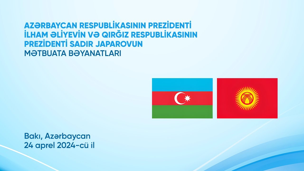 Prezidentlər mətbuata bəyanatlarla çıxış etdilər VİDEO