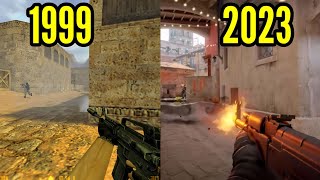 Evolution of Counter Strike Games 1999 - 2023