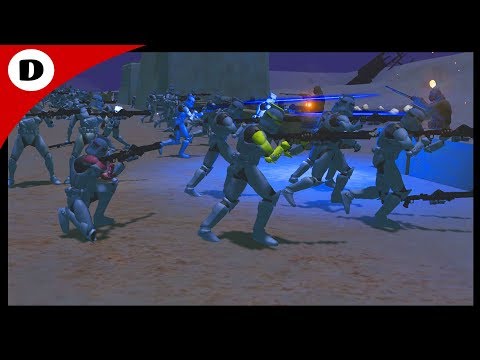 DALEY SQUAD AMBUSHED!? ~ Clone Tatooine Convoy - Men of War Star Wars Mod