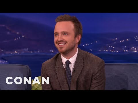 Aaron Paul Regrets Serving Champagne To Fans | CONAN on TBS