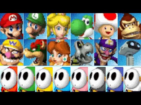 Mario Kart DS // All Playable Characters
