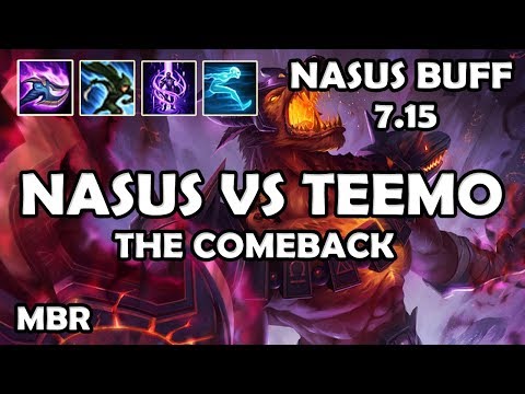 Infernal Nasus Vs Teemo | Buff 7.15 | StormRaiders Surge 45%CDR | Season 7