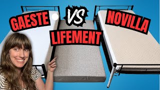 Novilla Bliss vs Gaeste vs Lifement Mattress | Best Budget Memory Foam Mattress?