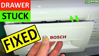 Bosch Washing Machine Dispenser Drawer Stuck & How to remove Bosch Washing Machine Dispenser Drawer