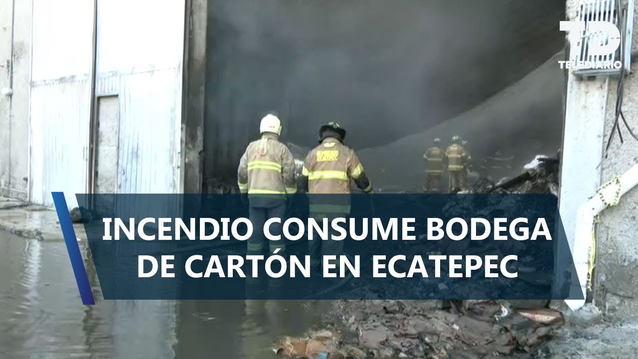 Incendio en bodega de Ecatepec; vecinos de la zona son desalojados