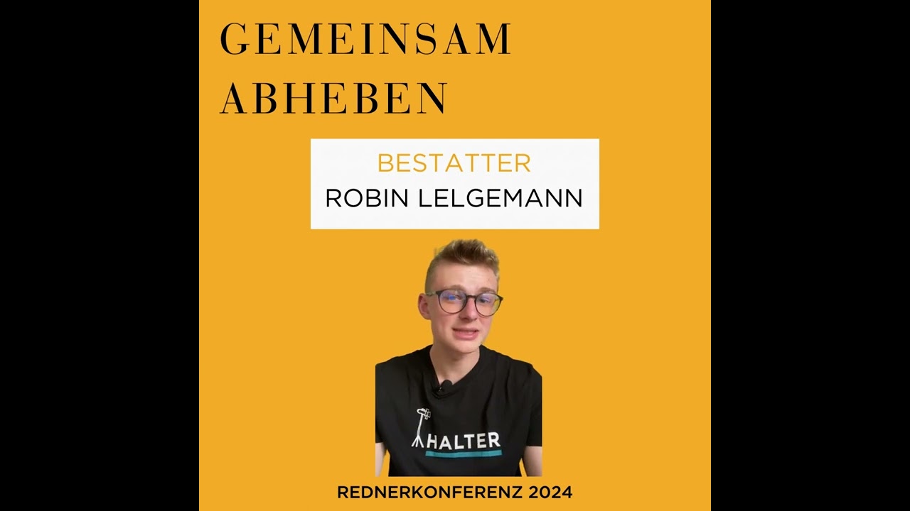 Robin Lelgemann | Workshop: Todernste Angelegenheit