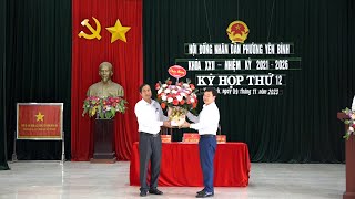 HĐND phường Yên Bình khóa XXII, nhiệm kỳ (2021-2026) tổ chức kỳ họp thứ 12