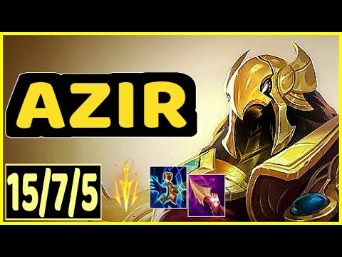 AZIR VS IRELIA - 15/7/5 KDA MID GAMEPLAY CHALLENGER I