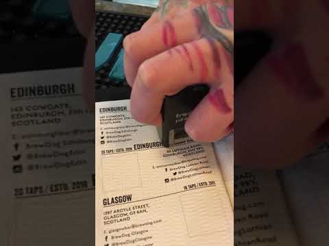 Cerveja BrewDog Visa Edimburgo Cowgate.