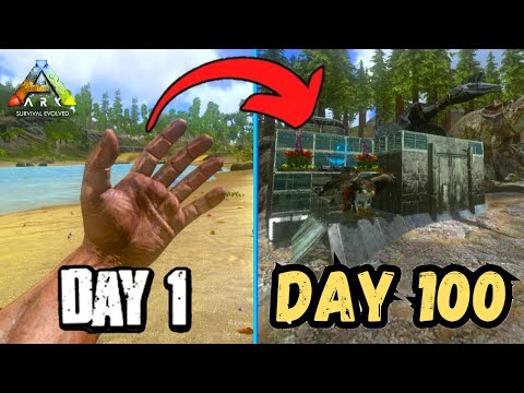 🎥I Survived 100 Days in HARDCORE Ark Mobile 2.0 in 2026.