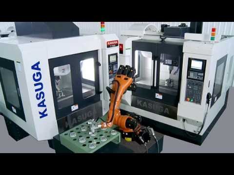 Máy phay CNC với robot công nghiệp / CNC milling machine with Robot