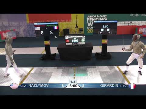 2022 227 T16 03 F S Individual Dubai UAE WCH BLUE GIRARDIN FRA vs NAZLYMOV USA